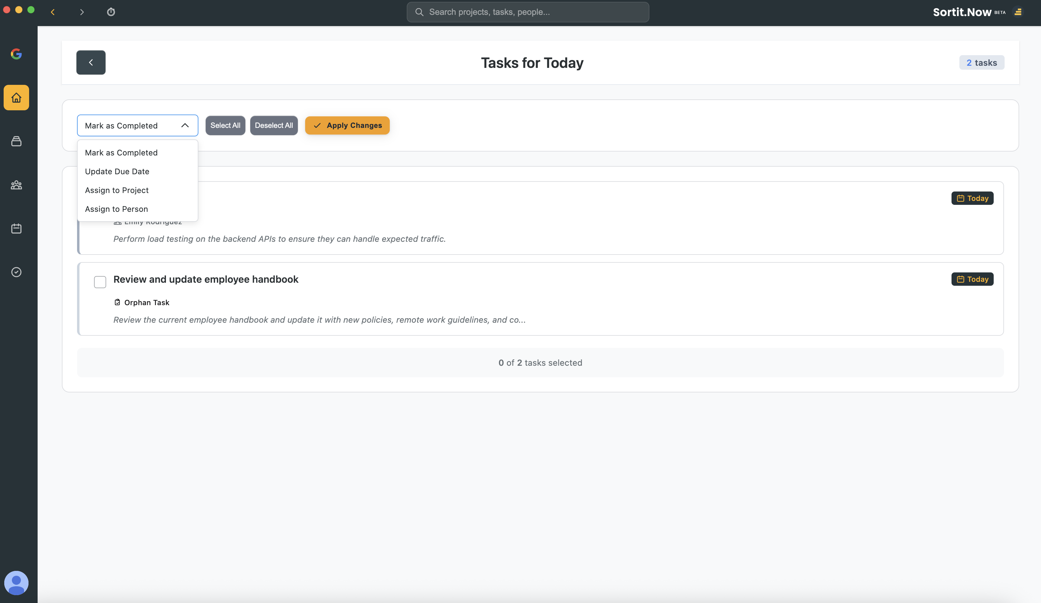 Bulk Edit Interface