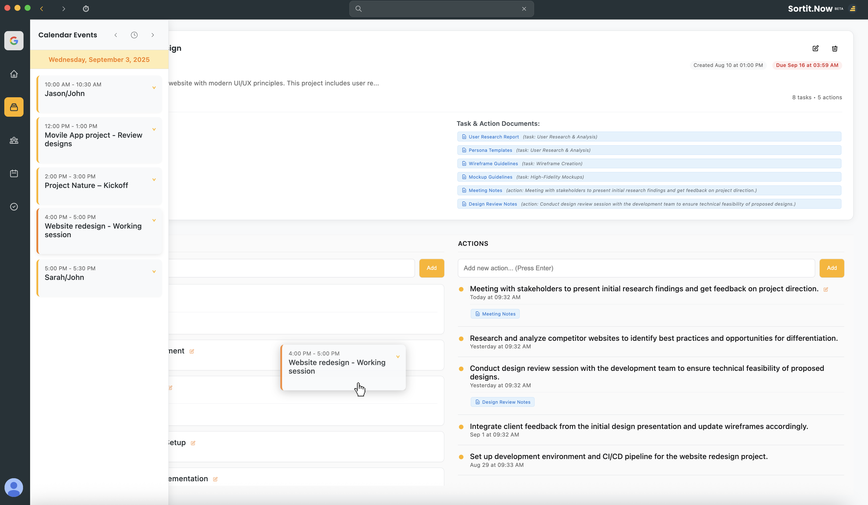 Google Calendar Integration