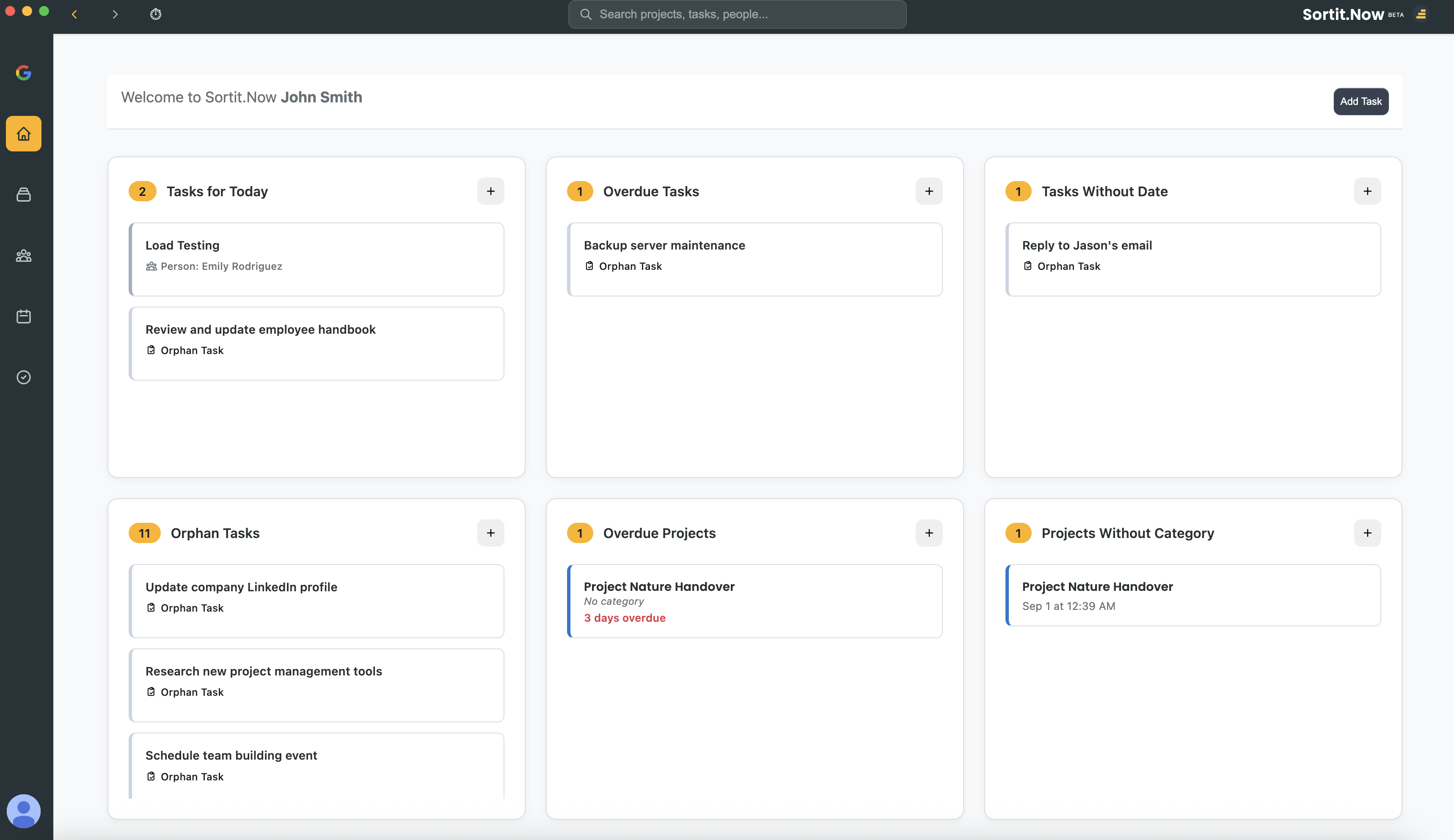 Home Page Overview