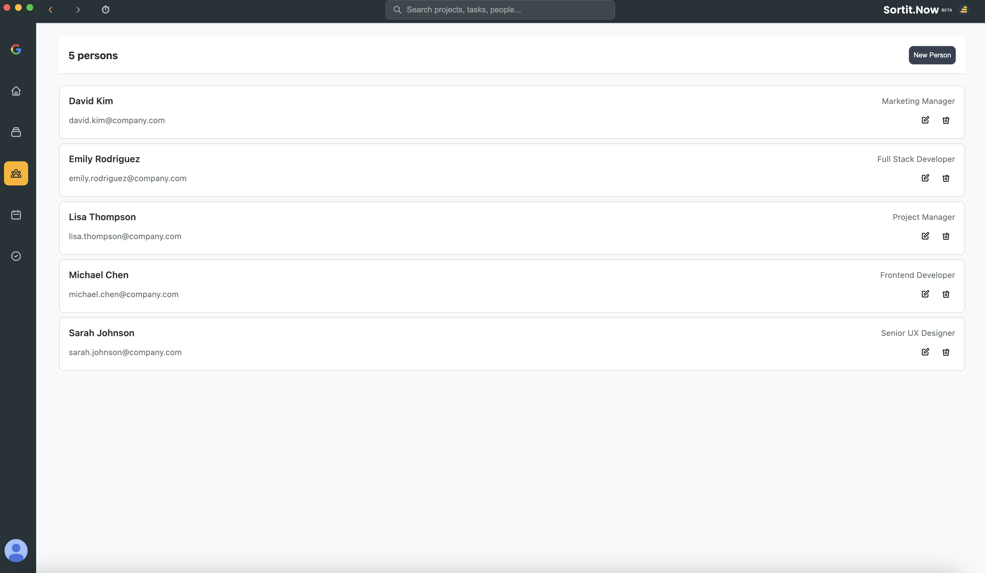 People List View