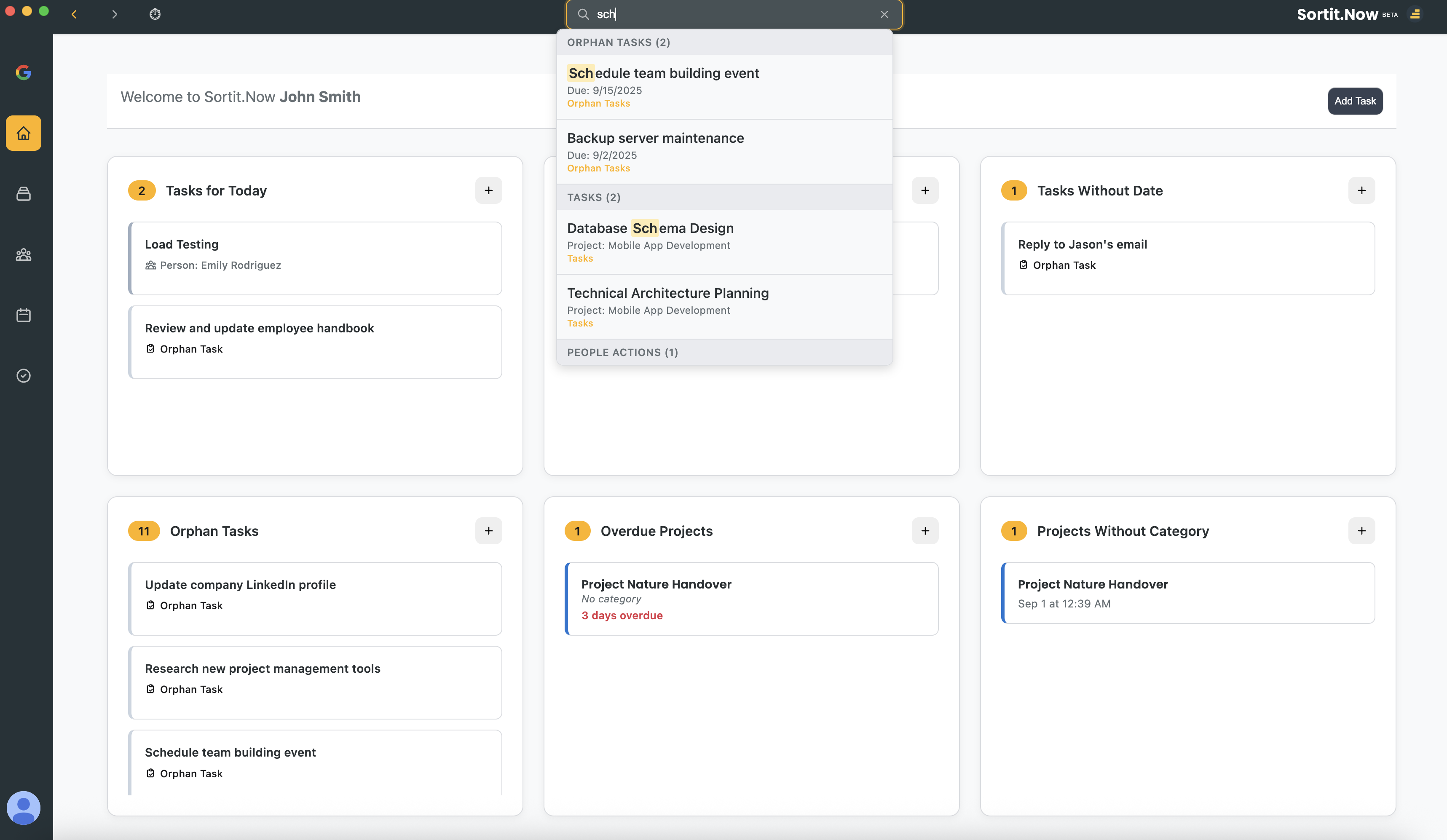 Search Interface